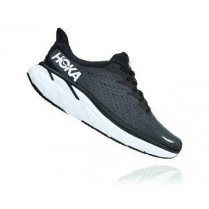 Hoka Clifton 8 Wide - נעלי ספורט נשים הוקה קליפטון 8 רחבות בצבע שחור/לבן